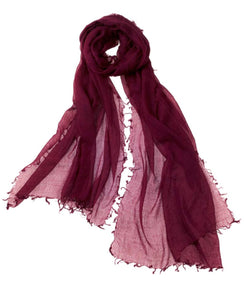 Alta Cashmere Featherweight Scarf - Reds & Pinks