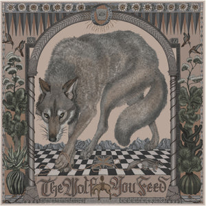 The Wolf You Feed Rectangular Silk Scarf PRE-ORDER NOW