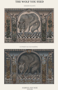The Wolf You Feed Rectangular Silk Scarf PRE-ORDER NOW