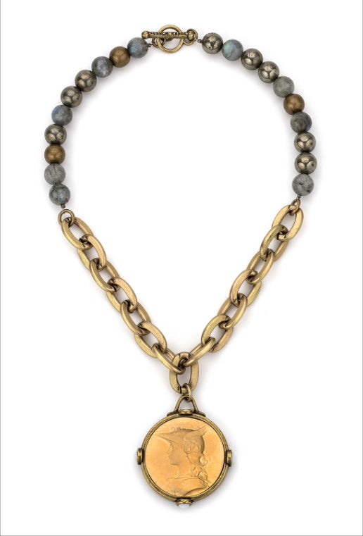 Coastal Mix with Lourdes Chain with Medallion