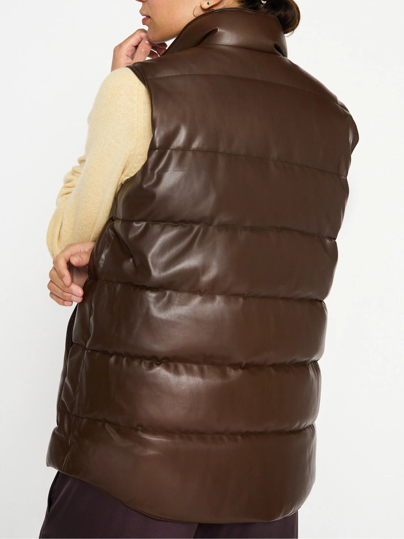 Vegan top puffer vest