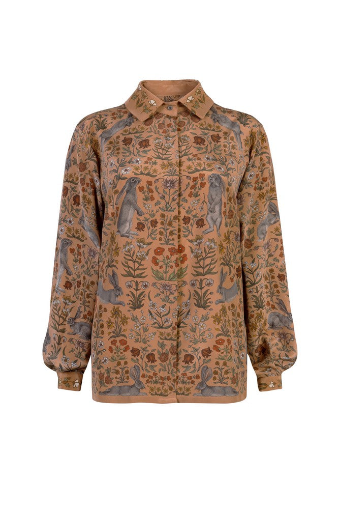 The Rabbits and the Elephant Silk Oxford Shirt