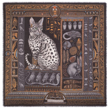 Load image into Gallery viewer, Bastet&#39;s Bounty Wool Silk Scarf
