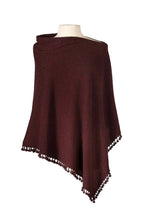 Load image into Gallery viewer, Pom Pom Cashmere Poncho
