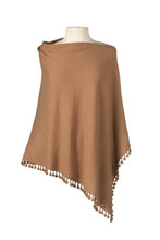 Load image into Gallery viewer, Pom Pom Cashmere Poncho
