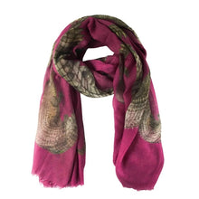 Load image into Gallery viewer, Crocodile Cashmere Scarf
