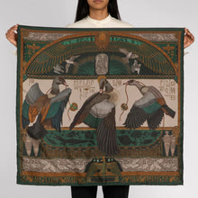 Load image into Gallery viewer, The Heralds of Horus Silk Twill Scarf
