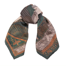 Load image into Gallery viewer, The Heralds of Horus Silk Twill Scarf
