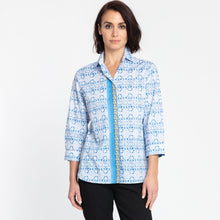 Load image into Gallery viewer, Margot 3/4 Sleeve Seville Print Shirt
