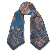 Load image into Gallery viewer, Ode to Anubis Silk Twill Scarf
