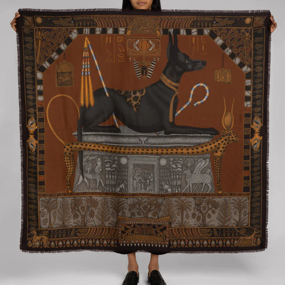 Ode to Anubis Wool Silk Scarf – McCulleys of Highlands & Cashiers
