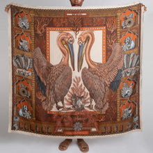 Load image into Gallery viewer, The Pelicans and the Sea Silk Twill Scarf
