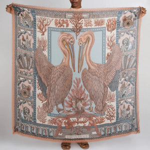 The Pelicans and the Sea Cashmere Scarf