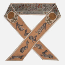 Load image into Gallery viewer, The Rabbits and the Elephant Large Silk Ribbon

