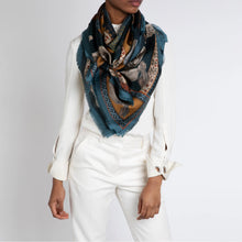Load image into Gallery viewer, The Rabbits and the Elephants Silk Twill Scarf
