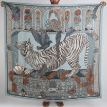 Load image into Gallery viewer, Tiger Trap Wool Silk Scarf
